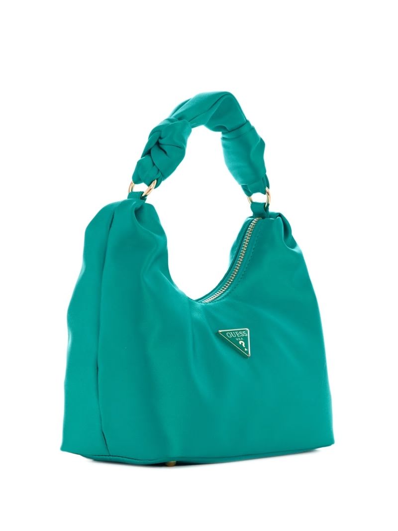 Guess Velina Satin Hobo Bag - Grey-yarn Dye Guess Velina Satin Hobo Bag - Grey-yarn Dye