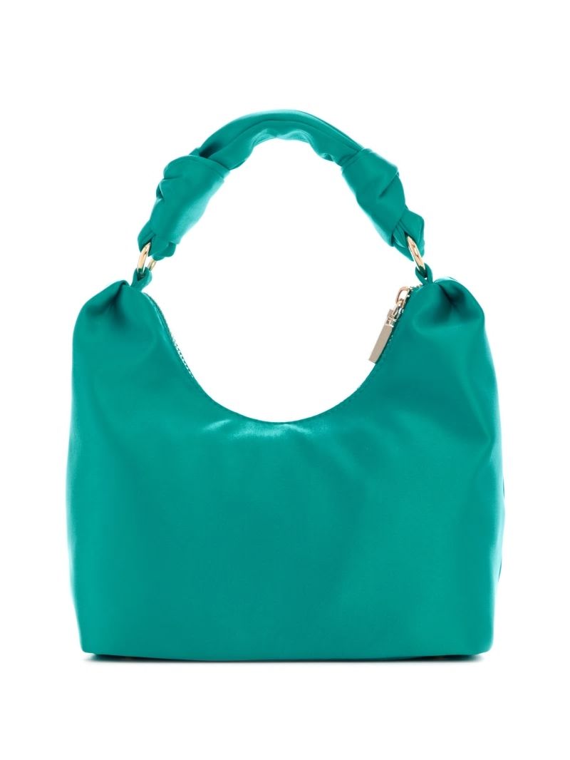 Guess Velina Satin Hobo Bag - Grey-yarn Dye Guess Velina Satin Hobo Bag - Grey-yarn Dye