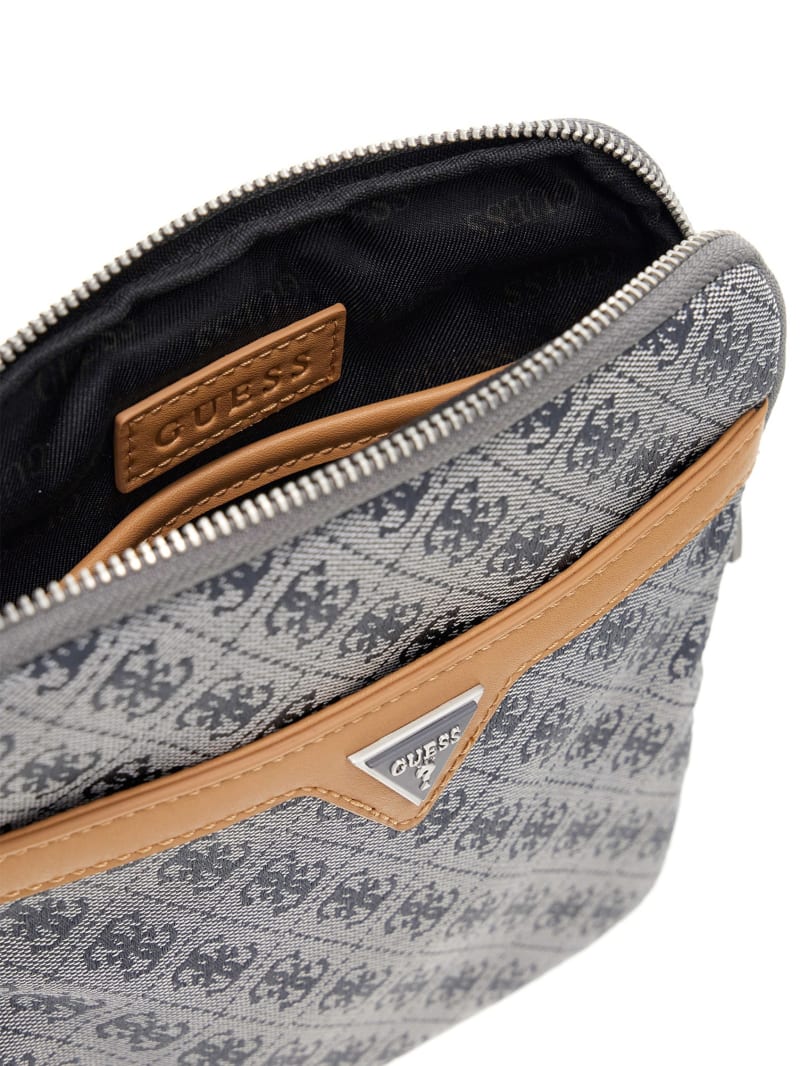 Guess Vezzola Jacquard Flat Crossbody - Blue Guess Vezzola Jacquard Flat Crossbody - Blue