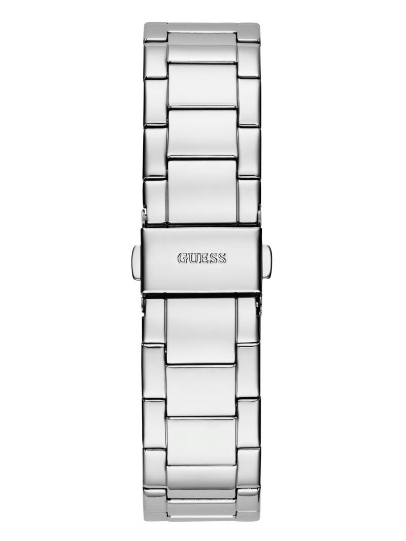 Guess Silver-Tone and Rhinestone Multifunction Watch - Silver Guess Silver-Tone and Rhinestone Multifunction Watch - Silver