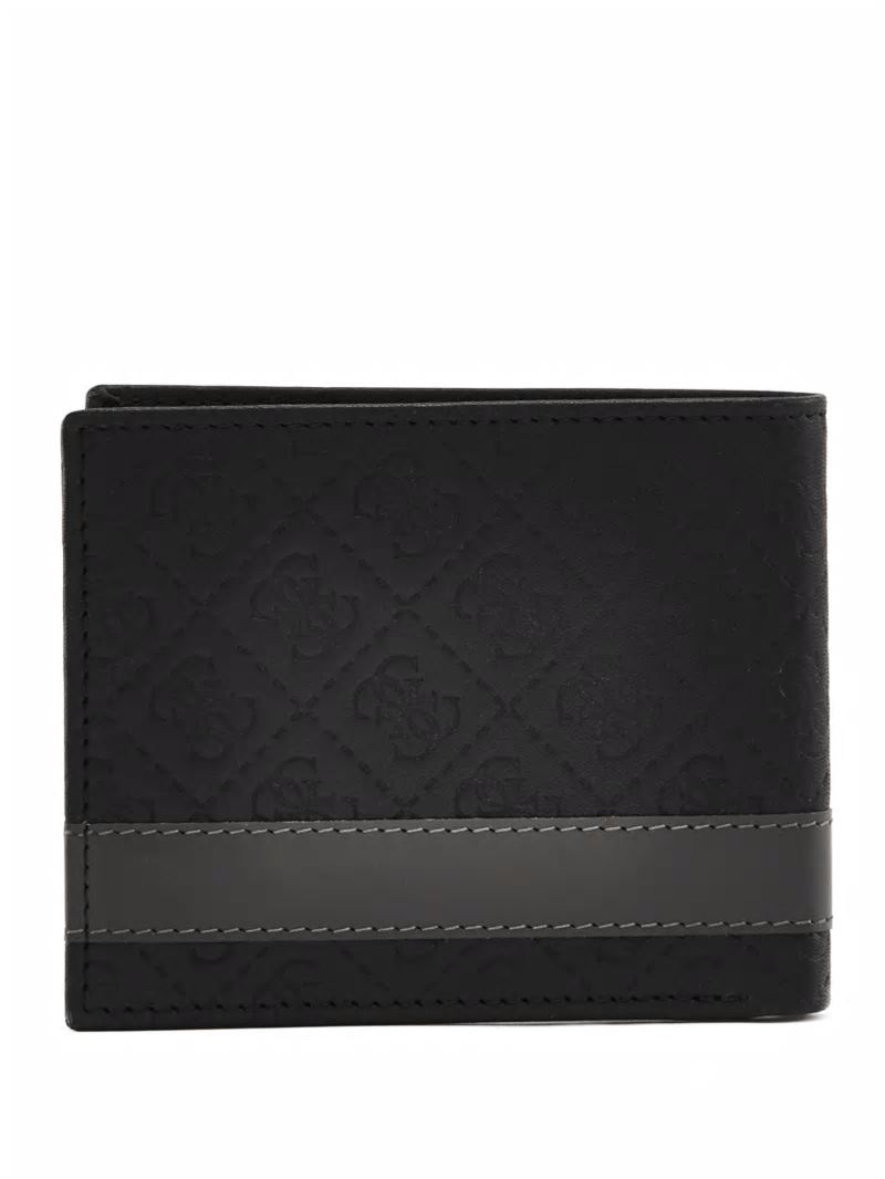 Guess Mesa Double Billfold - Black/Grey Guess Mesa Double Billfold - Black/Grey