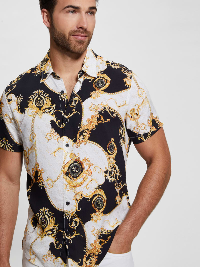 Guess Eco Gold Chains Shirt - Gold Chains Guess Eco Gold Chains Shirt - Gold Chains