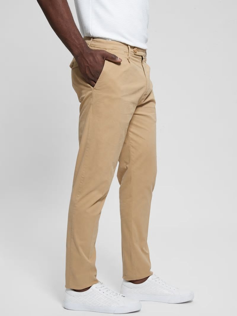 Guess Noah Straight Pants - Travertine Sand Guess Noah Straight Pants - Travertine Sand