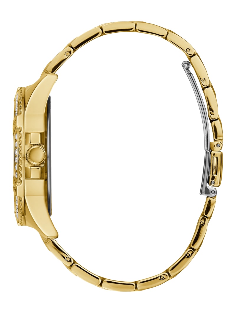 Guess Rhinestone Gold-Tone Multifunction Watch - Gold Guess Rhinestone Gold-Tone Multifunction Watch - Gold