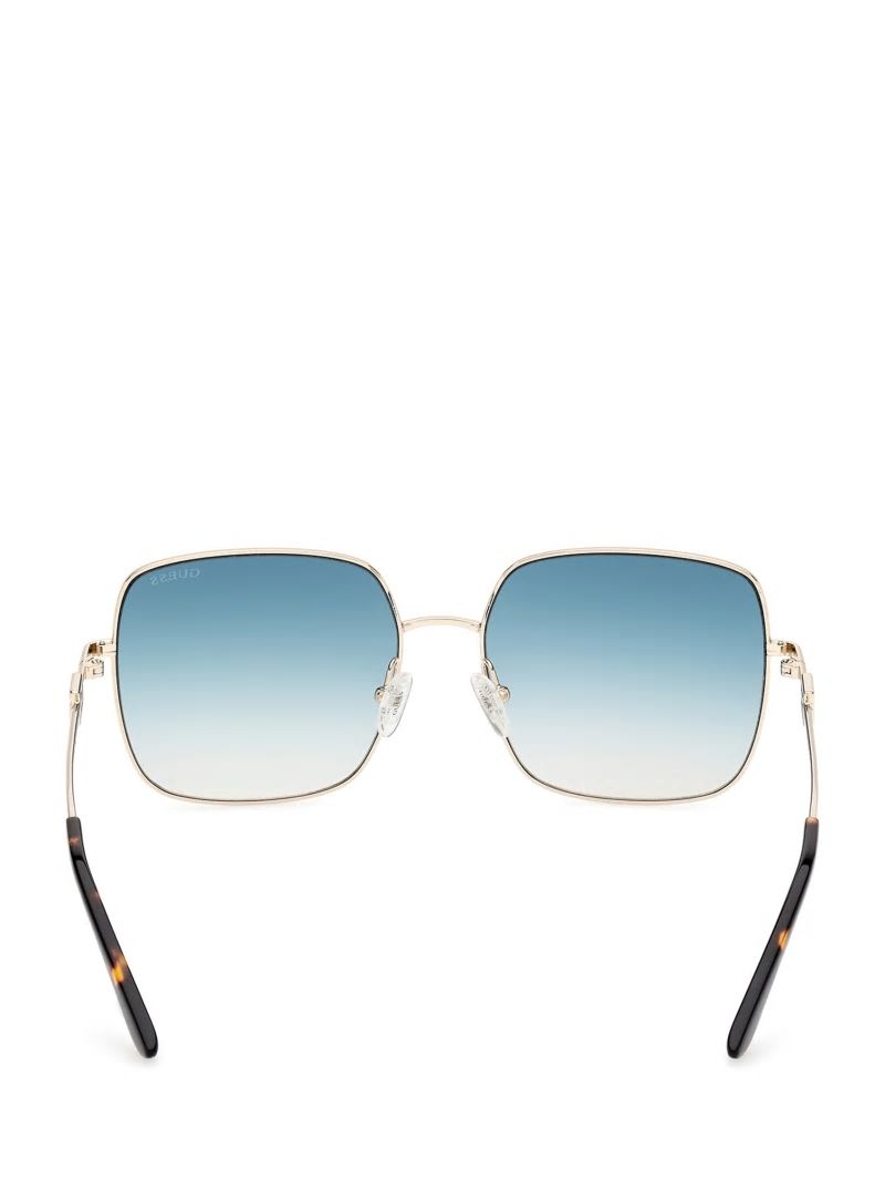Guess Oversized Square G Metal Sunglasses - Gld Guess Oversized Square G Metal Sunglasses - Gld