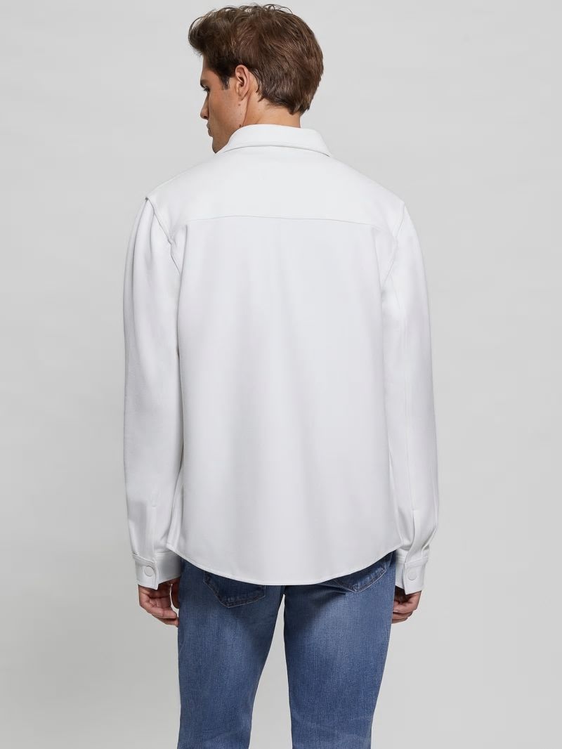 Guess James Textured Shirt - Salt White Guess James Textured Shirt - Salt White