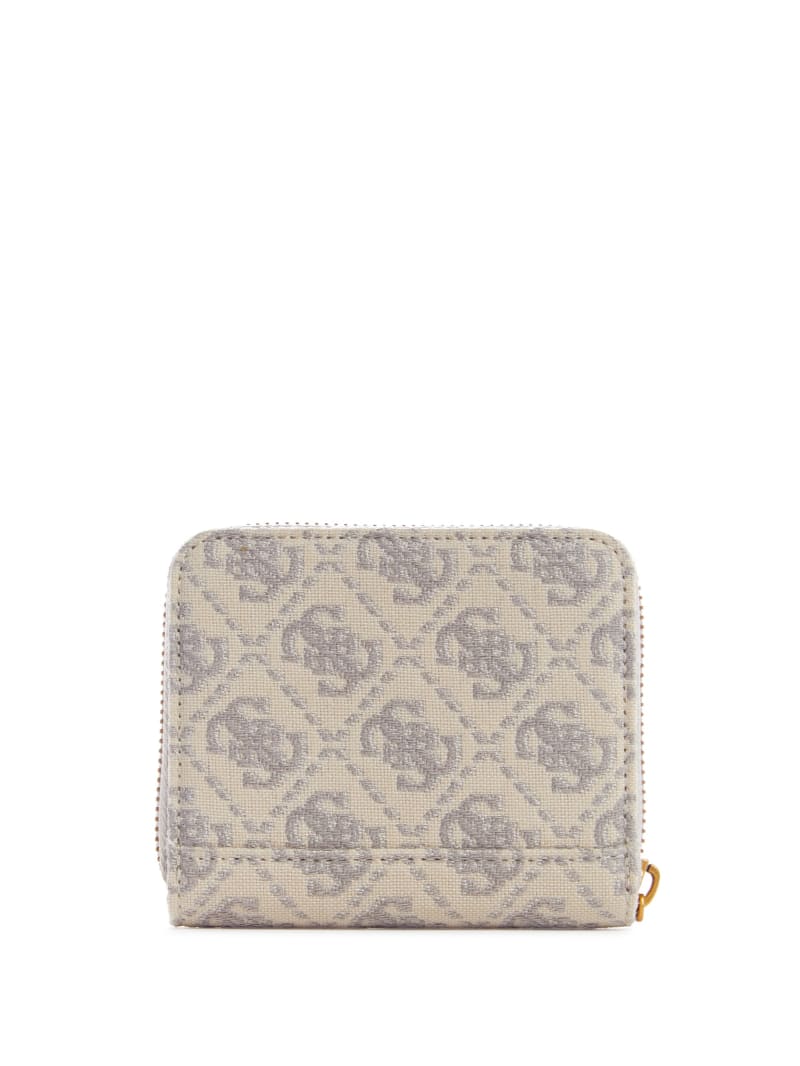 Guess Izzy Small Zip-Around Wallet - Dove Logo Guess Izzy Small Zip-Around Wallet - Dove Logo