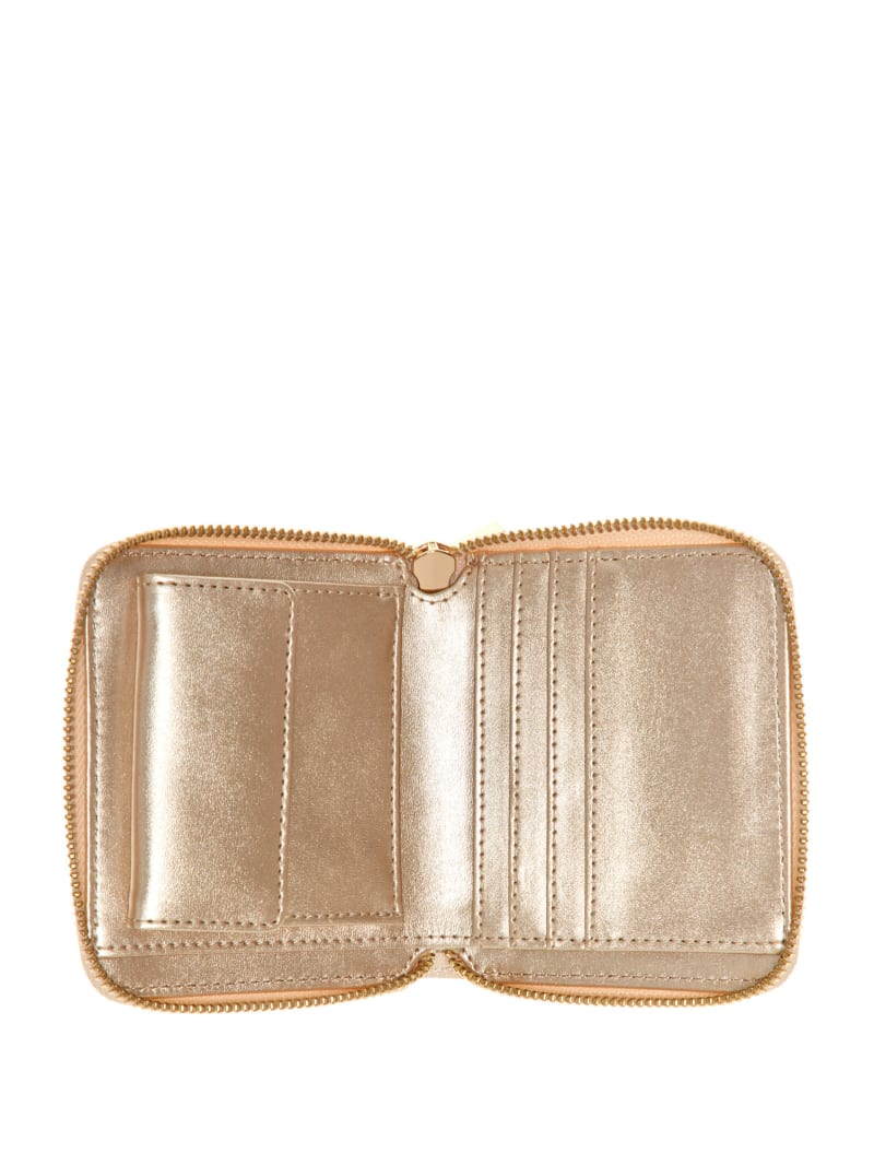 Guess Izzy Small Zip-Around Wallet - Dove Logo Guess Izzy Small Zip-Around Wallet - Dove Logo