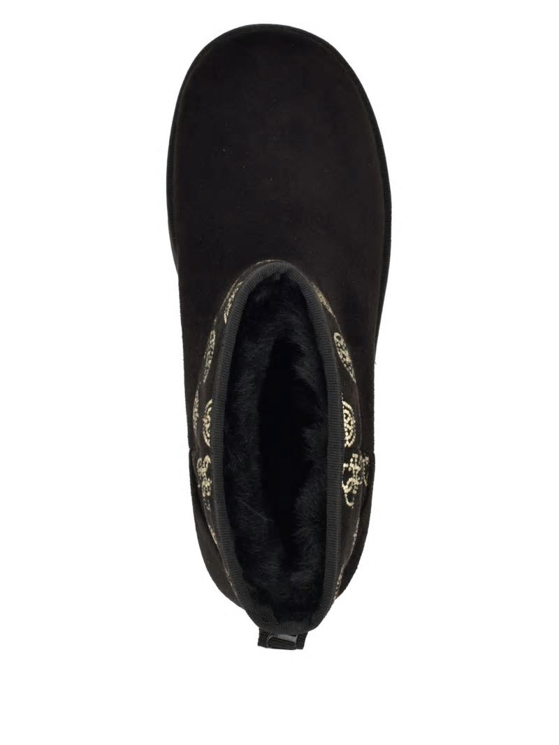Guess Jilla Platform Faux-Suede Booties - Black 001 Guess Jilla Platform Faux-Suede Booties - Black 001