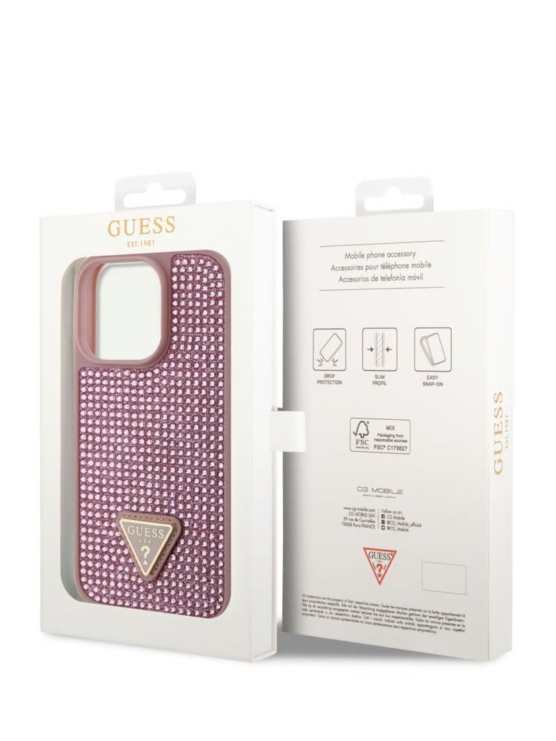 Guess Rhinestone iPhone 14 Pro Case - Silver Guess Rhinestone iPhone 14 Pro Case - Silver