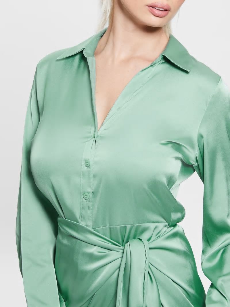 Guess Eco Alya Dress - Vital Green Guess Eco Alya Dress - Vital Green