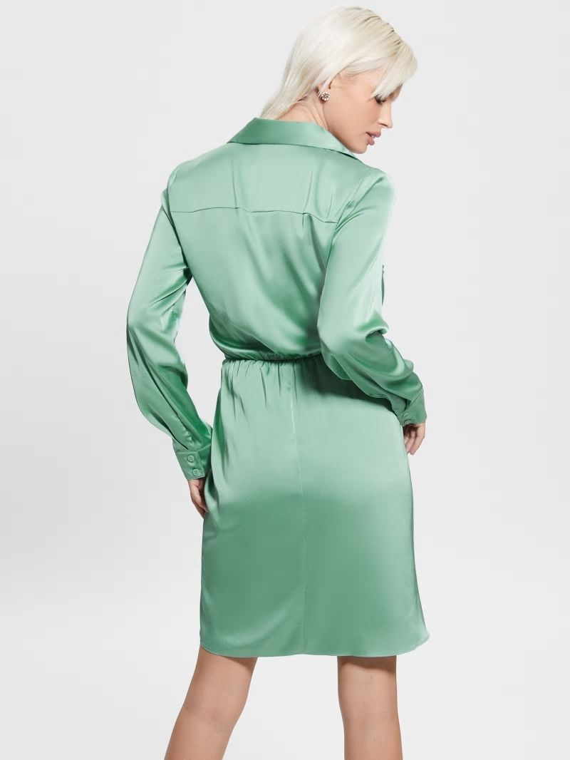 Guess Eco Alya Dress - Vital Green Guess Eco Alya Dress - Vital Green