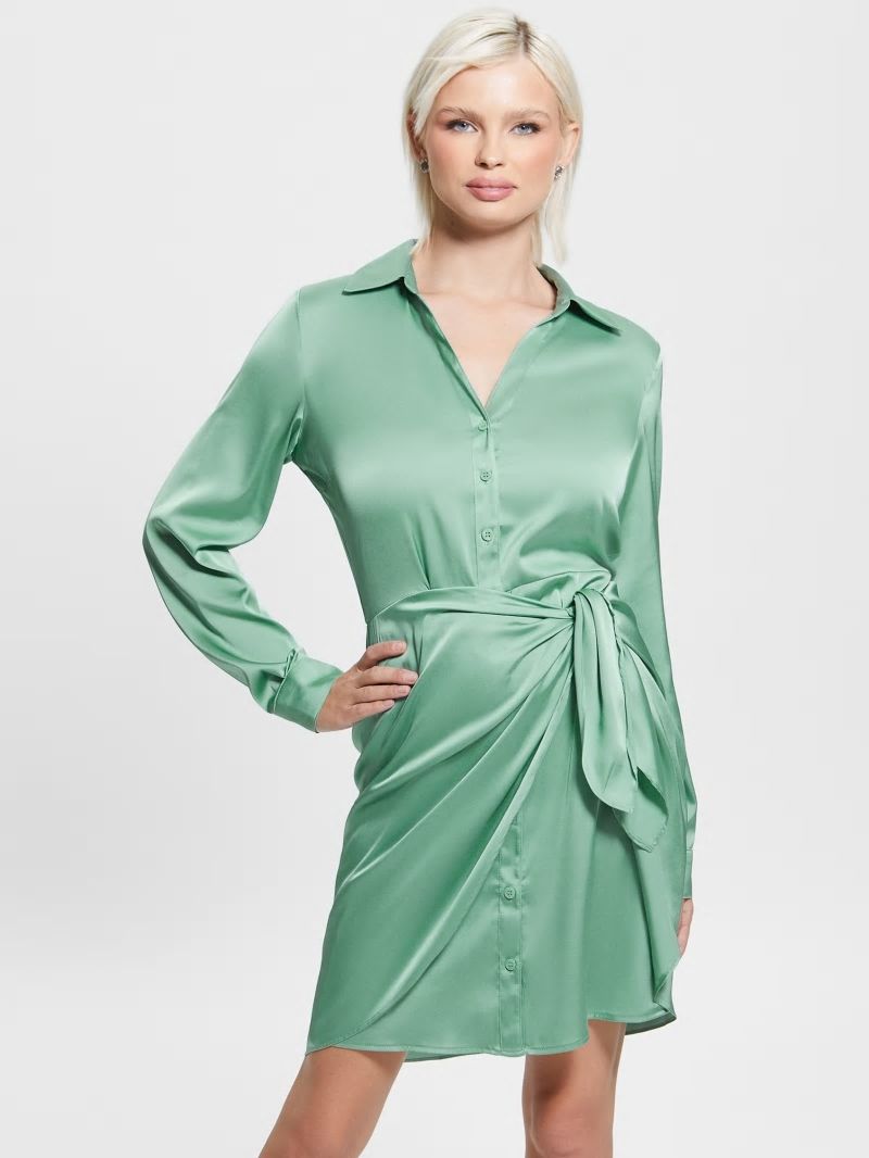 Guess Eco Alya Dress - Vital Green Guess Eco Alya Dress - Vital Green