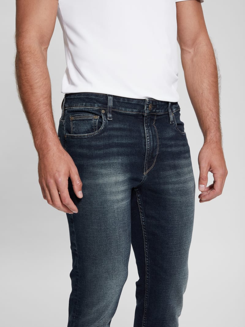 Guess Eco Dark Slim Tapered Denim Jeans - Palisades 2 Guess Eco Dark Slim Tapered Denim Jeans - Palisades 2
