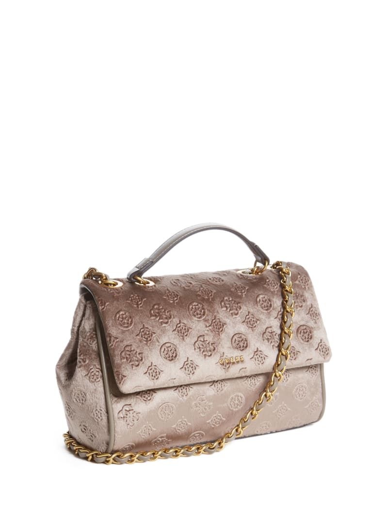 Guess Kimi Logo Convertible Crossbody - Taupe Guess Kimi Logo Convertible Crossbody - Taupe