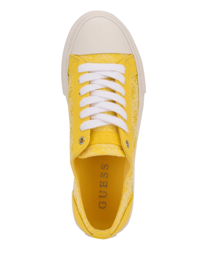 Guess Passit Logo Low-Top Sneakers - Yellow Guess Passit Logo Low-Top Sneakers - Yellow