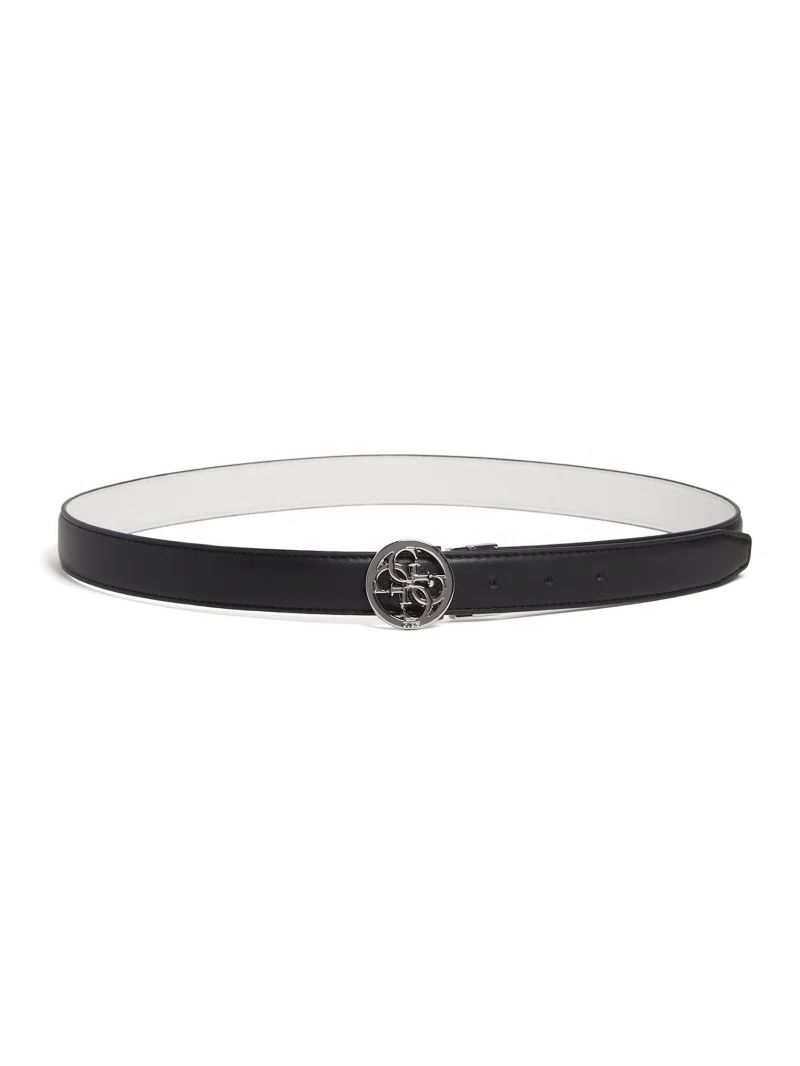 Guess Kristi Reversible Quattro G Skinny Belt - Black Guess Kristi Reversible Quattro G Skinny Belt - Black