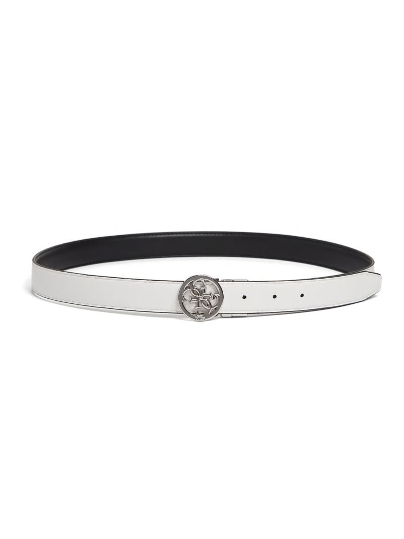 Guess Kristi Reversible Quattro G Skinny Belt - Black Guess Kristi Reversible Quattro G Skinny Belt - Black