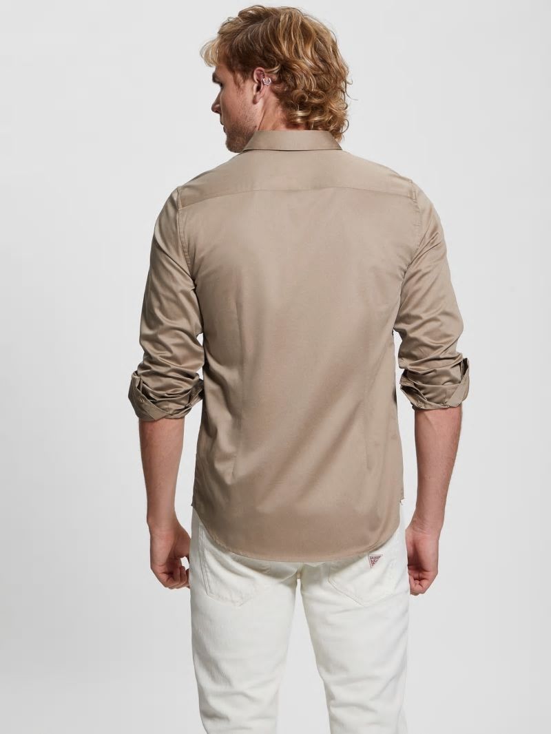 Guess Luxe Stretch Shirt - Champagne Guess Luxe Stretch Shirt - Champagne