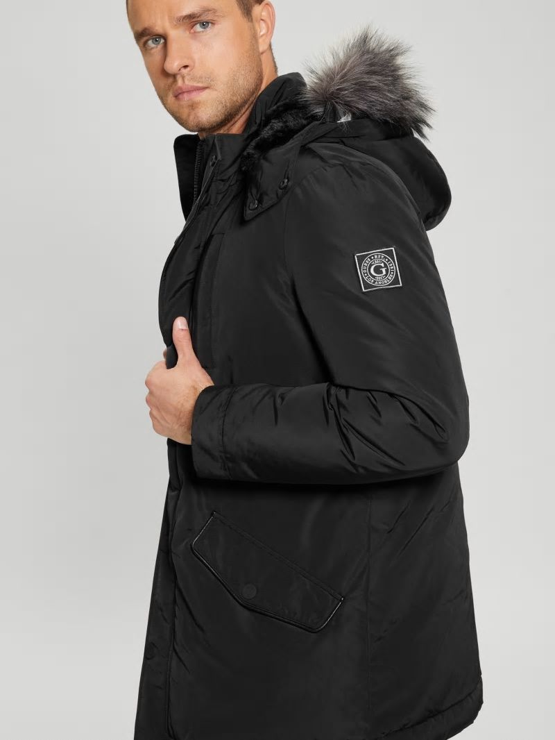 Guess Eco Real Down Parka - Black Guess Eco Real Down Parka - Black