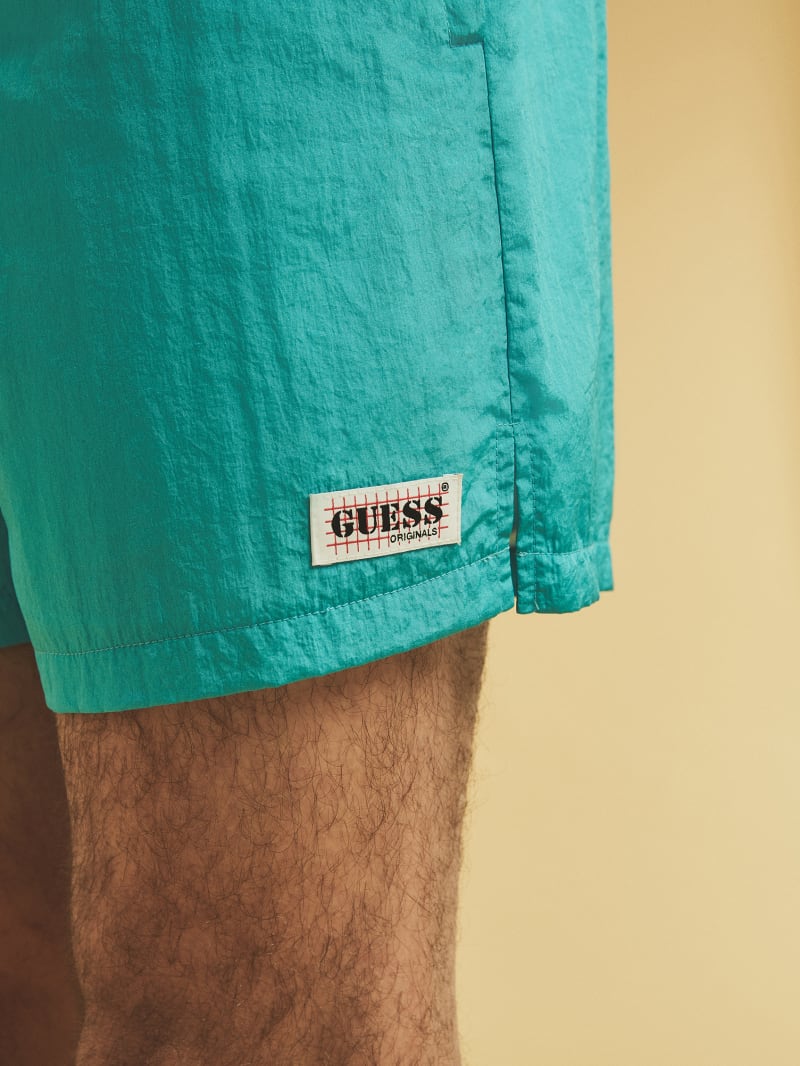 Guess GUESS Originals Kit Nylon Shorts - Paraiso Blue Guess GUESS Originals Kit Nylon Shorts - Paraiso Blue