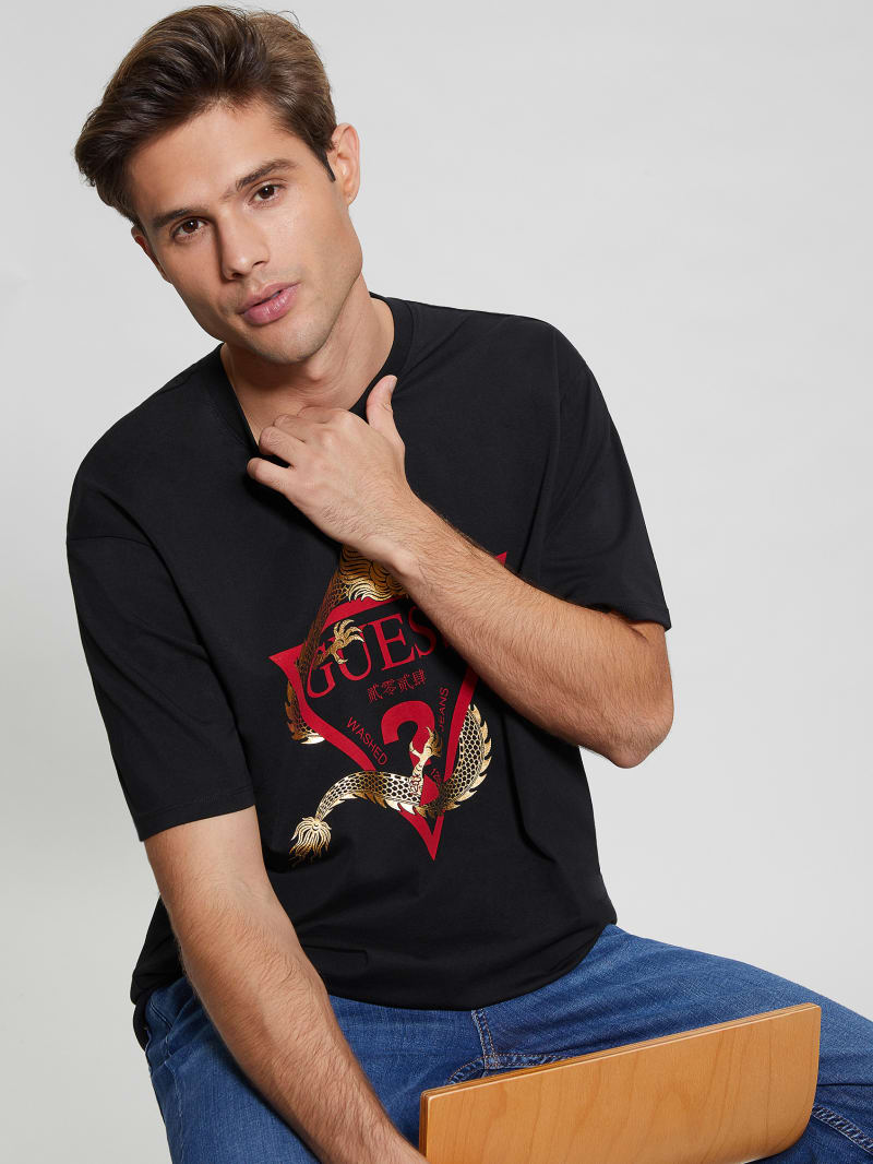 Guess Chinese New Year Dragon Tee - Black Guess Chinese New Year Dragon Tee - Black