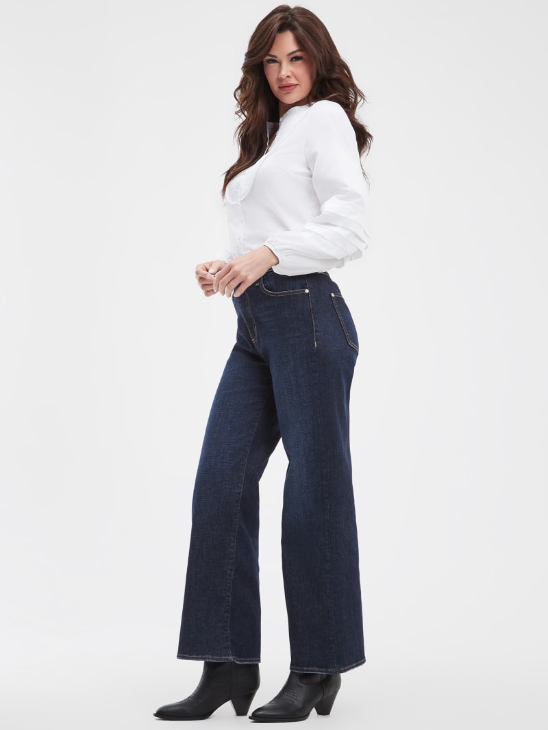 Guess Eco High-Rise Wide Leg Jeans - Calypso Blue Guess Eco High-Rise Wide Leg Jeans - Calypso Blue