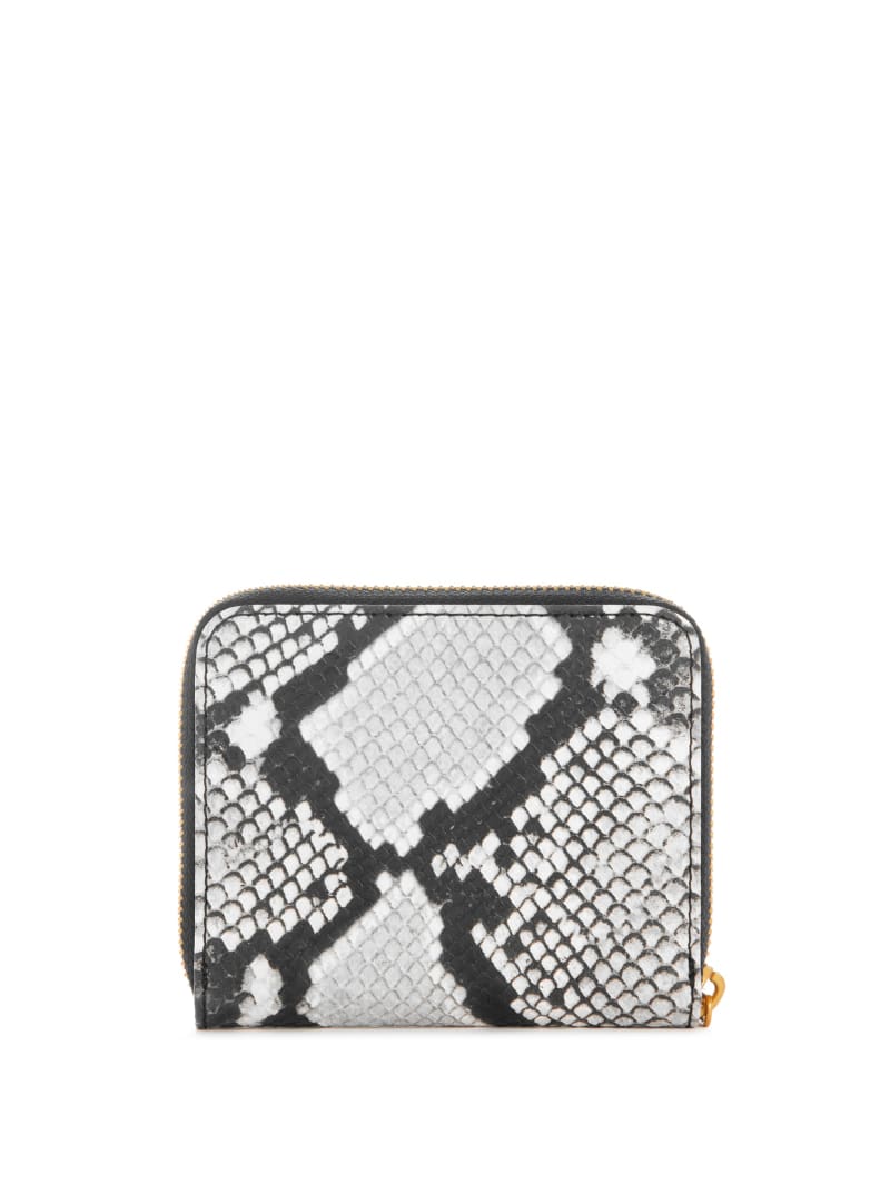 Guess James Python Small Zip-Around Wallet - White Guess James Python Small Zip-Around Wallet - White