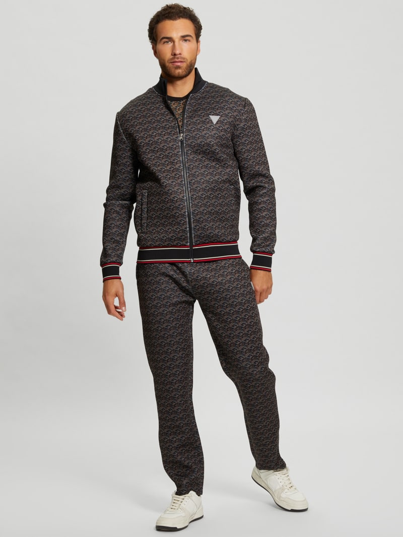 Guess Rolph Signature Cube Jacket - Macro G Cube Brown Combo Guess Rolph Signature Cube Jacket - Macro G Cube Brown Combo