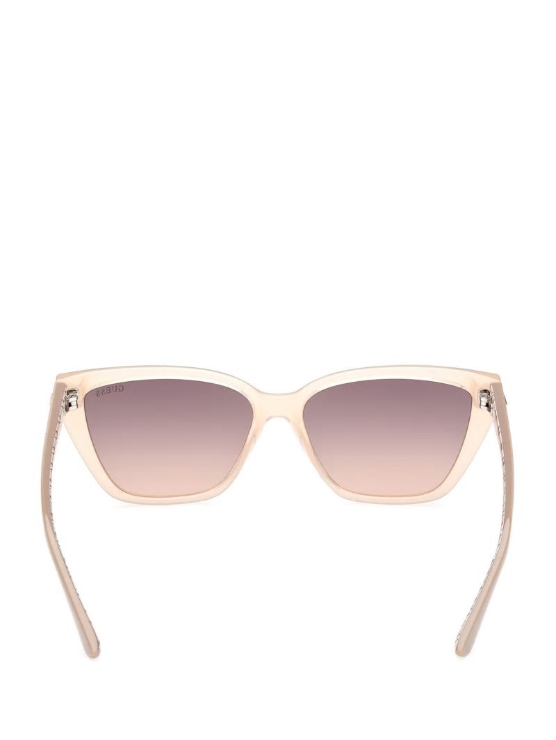 Guess Cat-Eye Signature G Sunglasses - Blush