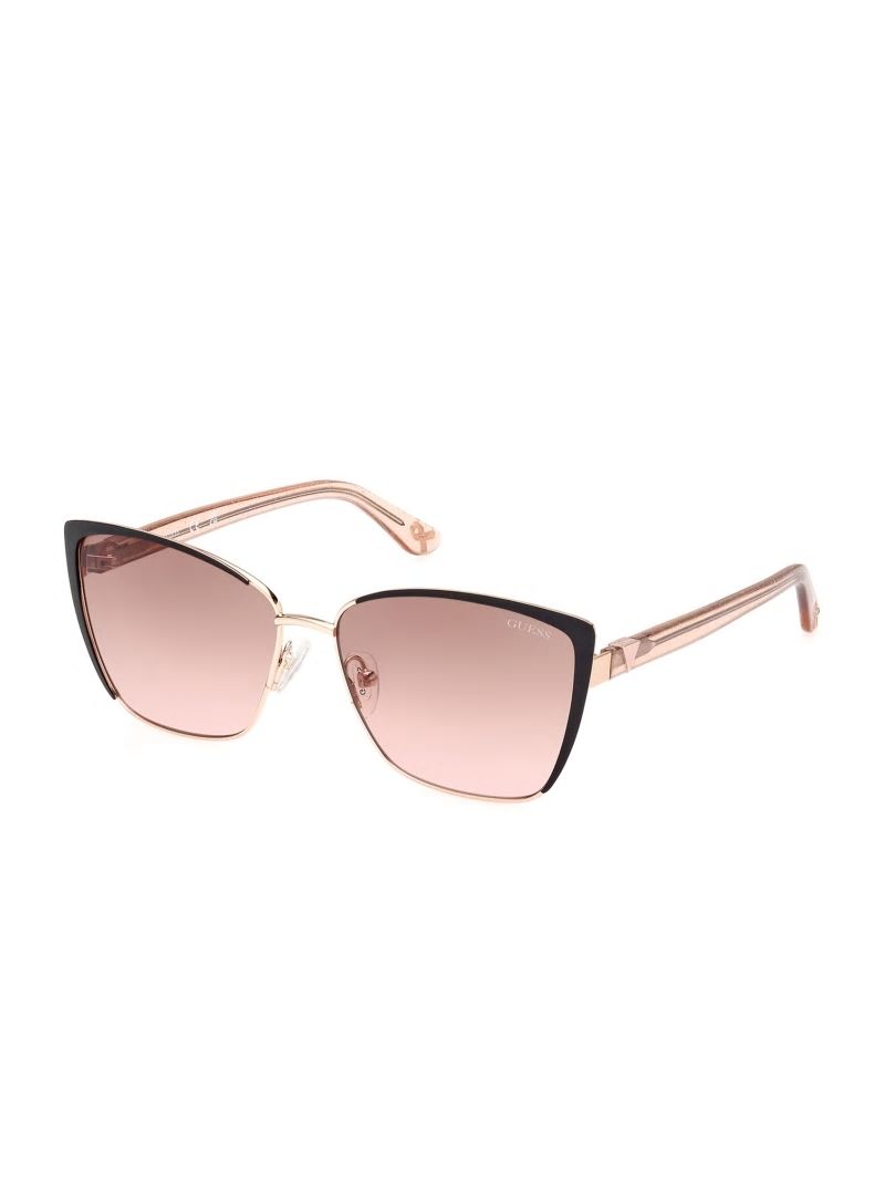 Guess Cathy Glitter Cat-Eye Sunglasses - Rosegold Guess Cathy Glitter Cat-Eye Sunglasses - Rosegold