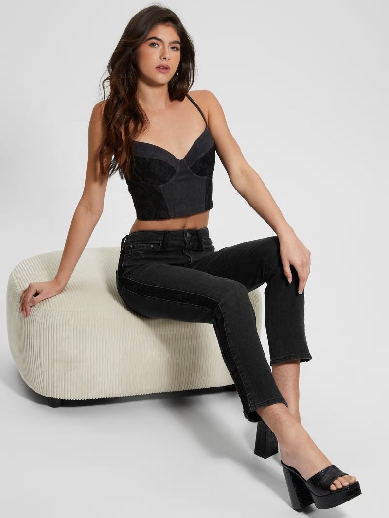 Guess Lelly Denim Bustier - Authentic Lace Guess Lelly Denim Bustier - Authentic Lace