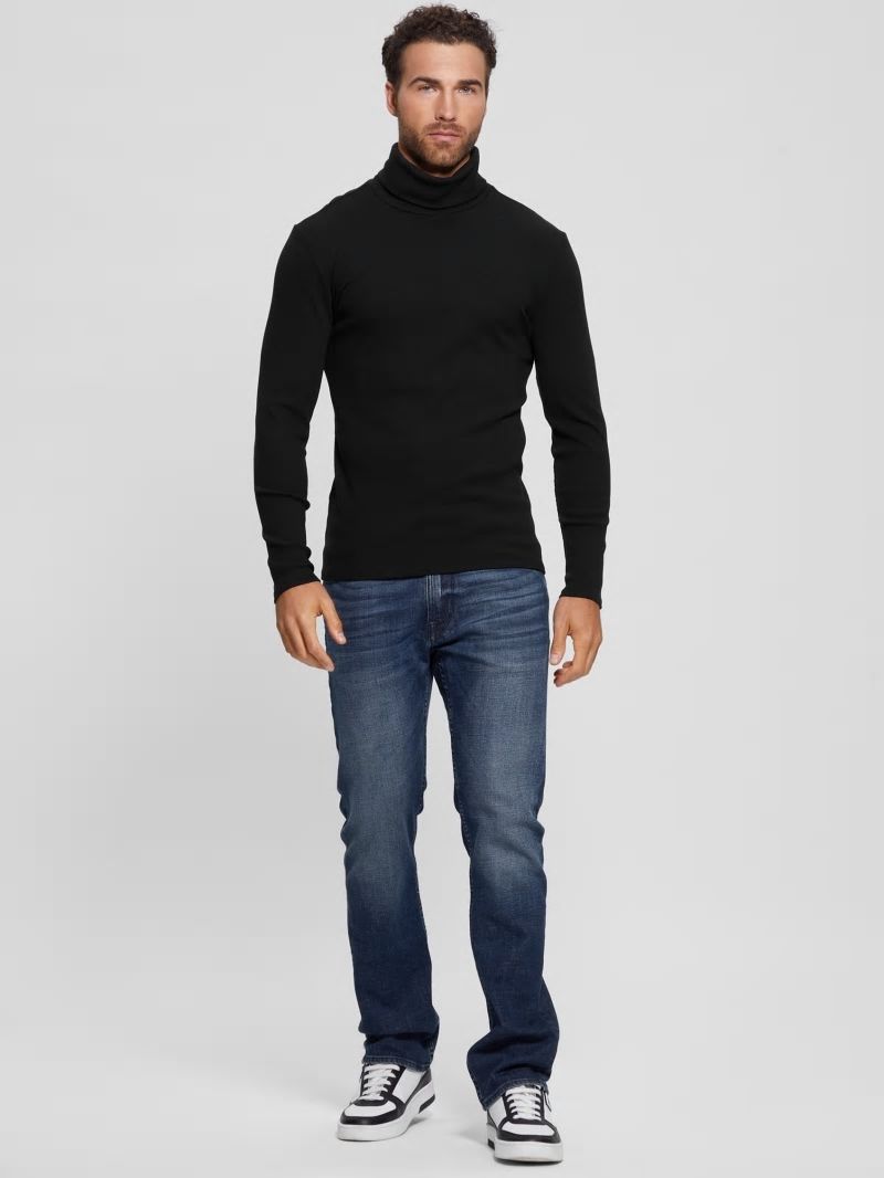Guess Mateo Turtleneck Tee - Black Guess Mateo Turtleneck Tee - Black