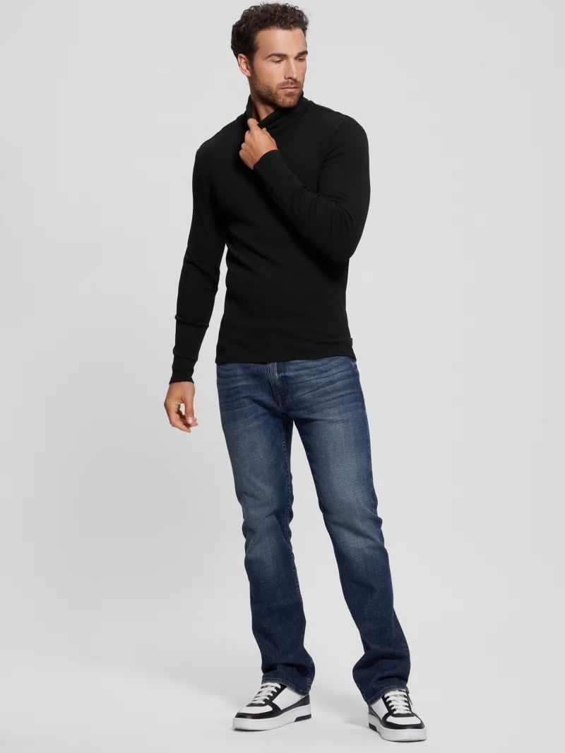 Guess Mateo Turtleneck Tee - Black Guess Mateo Turtleneck Tee - Black