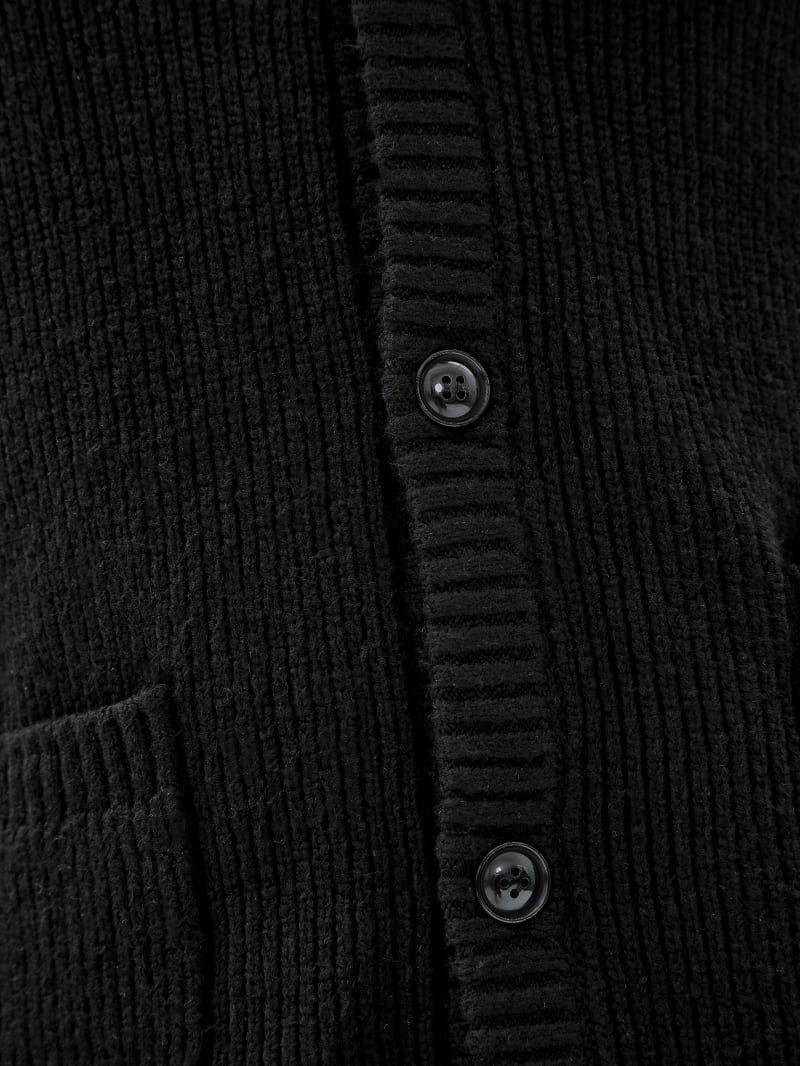 Guess GUESS Originals Label Cardigan - Black Guess GUESS Originals Label Cardigan - Black