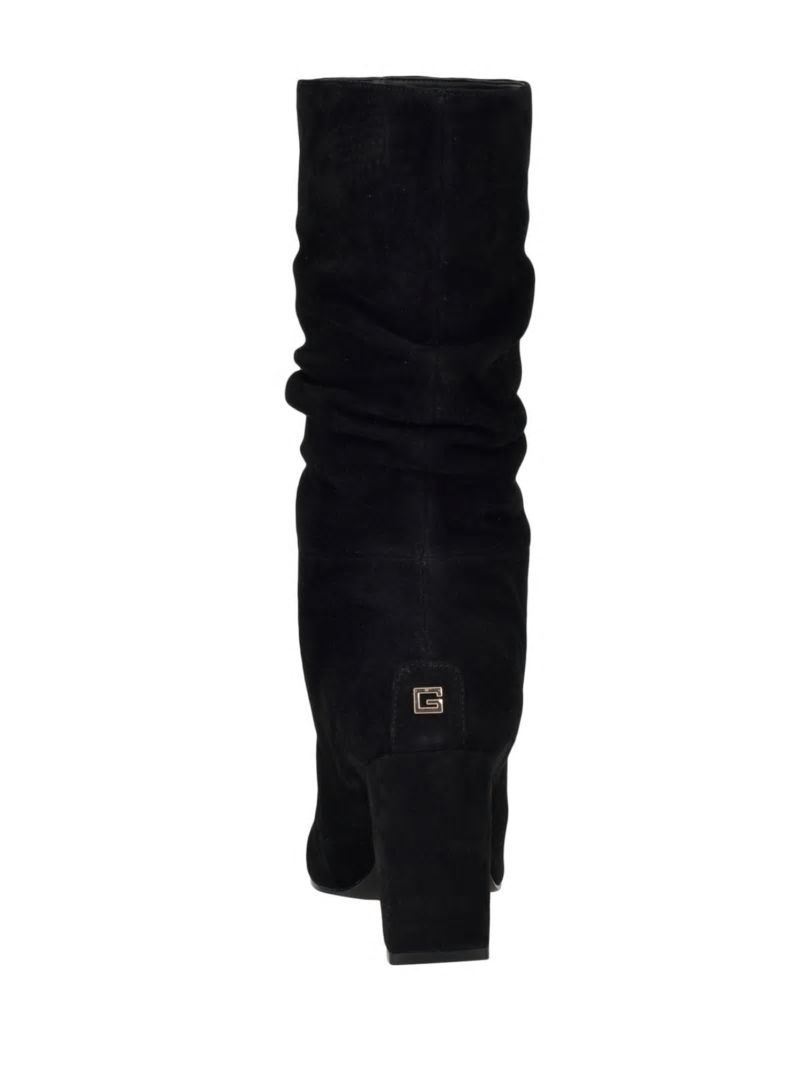 Guess Yeppy Suede Slouch Booties - Black 001 Guess Yeppy Suede Slouch Booties - Black 001