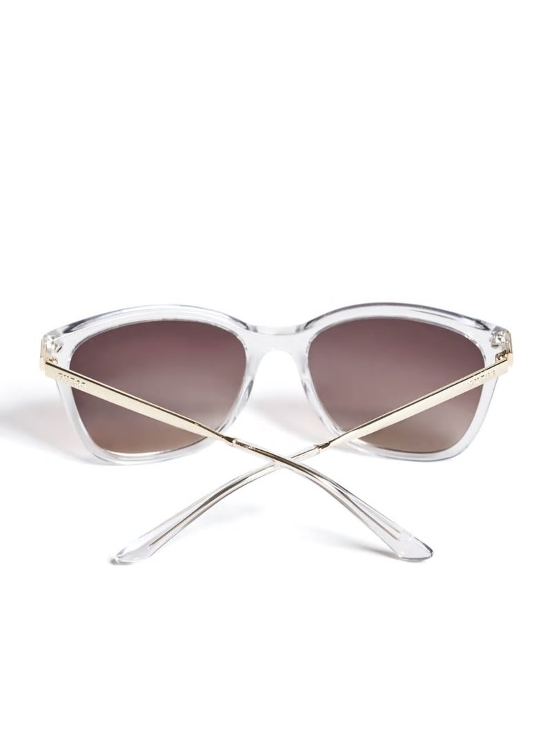 Guess Amy Square Sunglasses - Clear Guess Amy Square Sunglasses - Clear