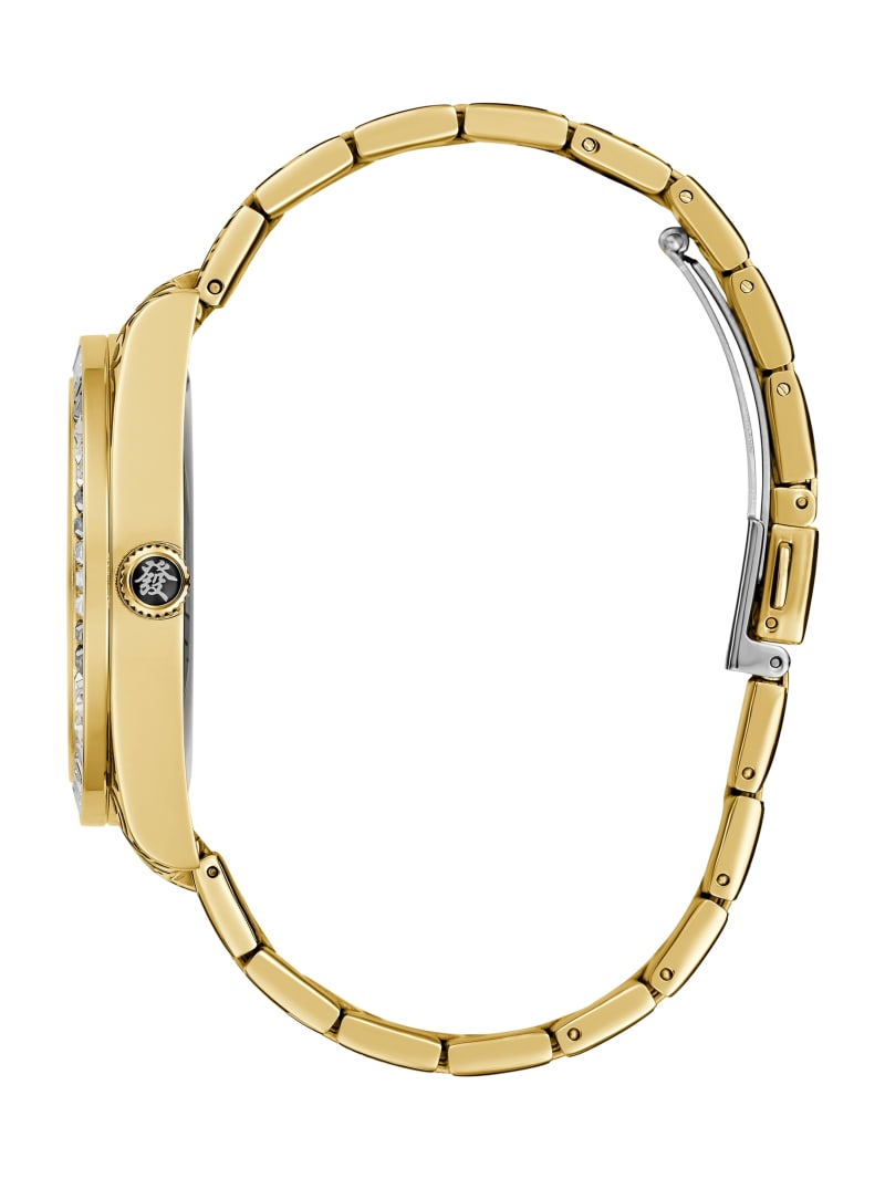 Guess Printed Gold-Tone Multifunction Watch - Gold Guess Printed Gold-Tone Multifunction Watch - Gold