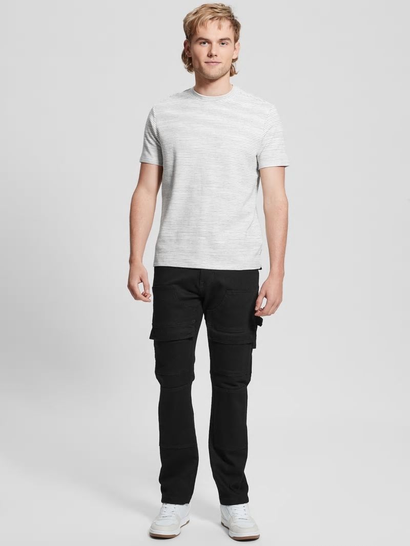 Guess Utility Cargo Jeans - Rinsed Black Guess Utility Cargo Jeans - Rinsed Black