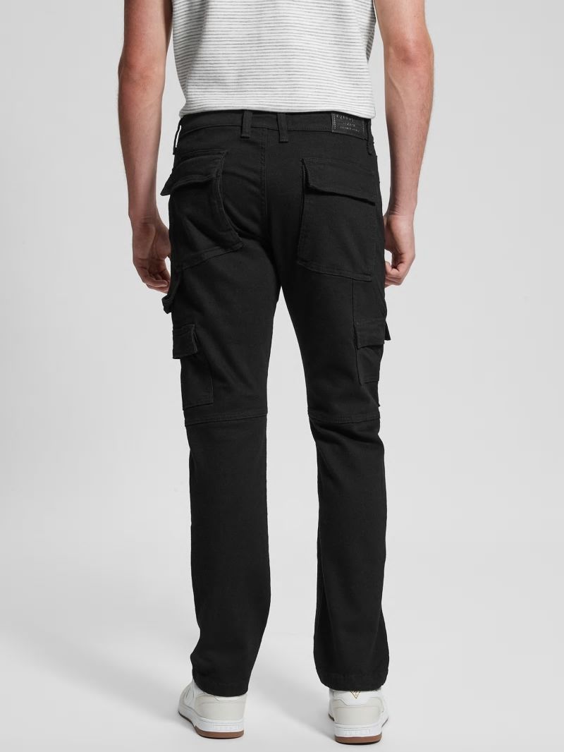 Guess Utility Cargo Jeans - Rinsed Black Guess Utility Cargo Jeans - Rinsed Black