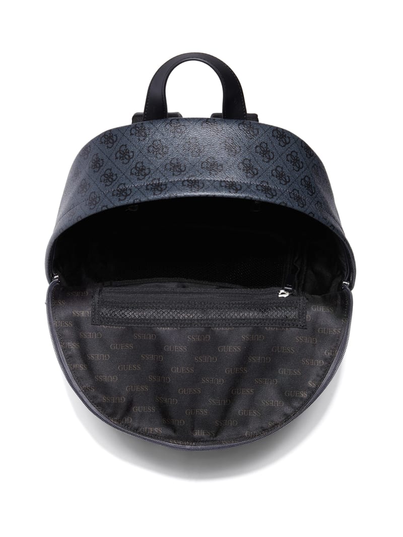 Guess Vezzola Smart Compact Backpack - Black Floral Print Guess Vezzola Smart Compact Backpack - Black Floral Print