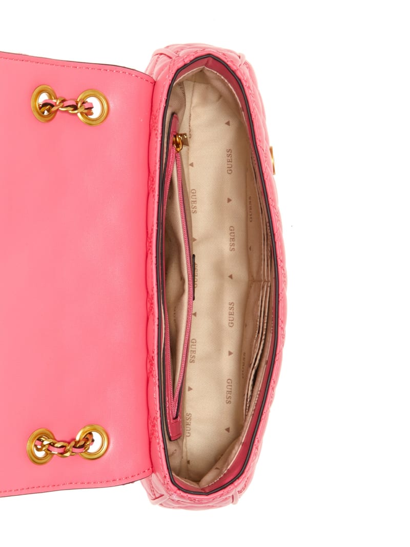 Guess Giully Quilted Convertible Crossbody - Watermelon Guess Giully Quilted Convertible Crossbody - Watermelon