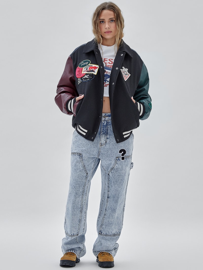 Guess GUESS Originals x Market Letterman Jacket - Jet Black Multi Guess GUESS Originals x Market Letterman Jacket - Jet Black Multi