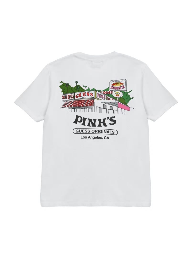 Guess GUESS Originals x Pink's Hot Dogs Tee - Pure White Guess GUESS Originals x Pink's Hot Dogs Tee - Pure White