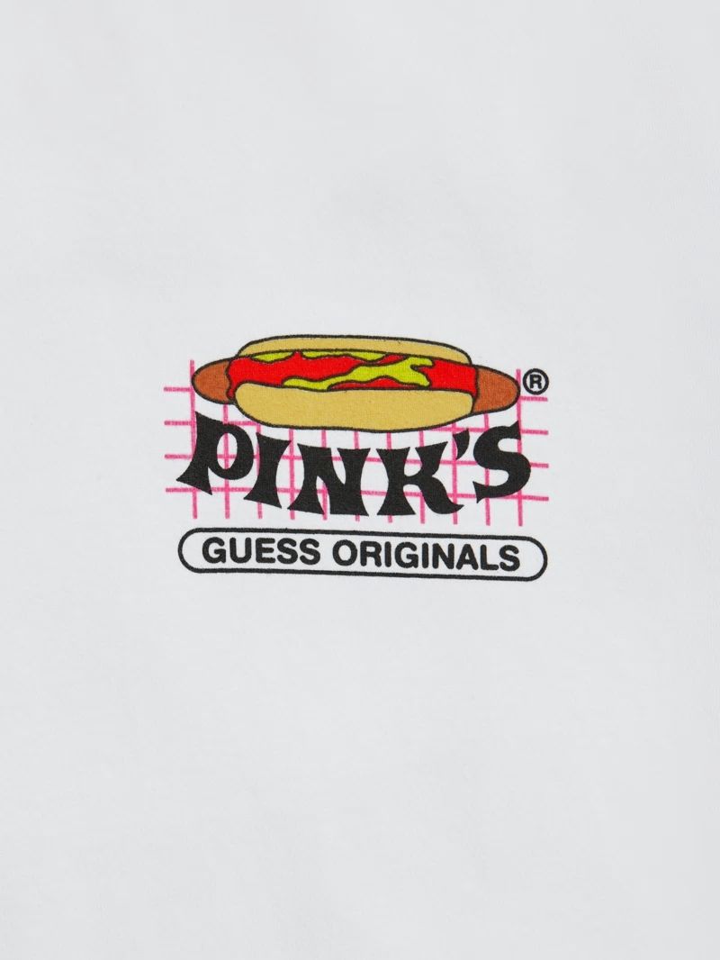 Guess GUESS Originals x Pink's Hot Dogs Tee - Pure White Guess GUESS Originals x Pink's Hot Dogs Tee - Pure White
