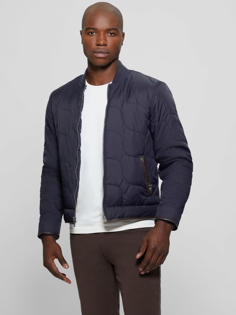 Guess Alameda Ripstop Quilted Jacket - Bleu éLéGant Guess Alameda Ripstop Quilted Jacket - Bleu éLéGant