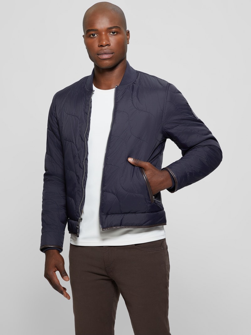 Guess Alameda Ripstop Quilted Jacket - Bleu éLéGant Guess Alameda Ripstop Quilted Jacket - Bleu éLéGant