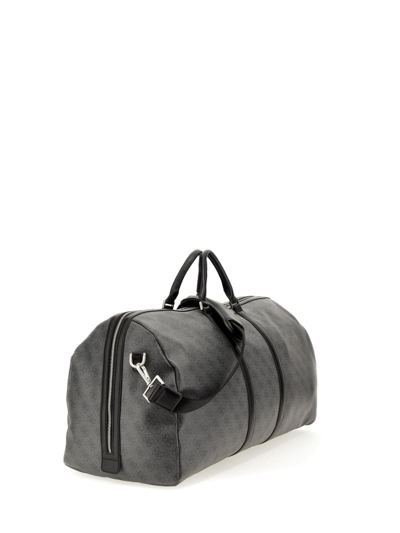 Guess Vezzola Smart Large Weekender Bag - Black Floral Print Guess Vezzola Smart Large Weekender Bag - Black Floral Print