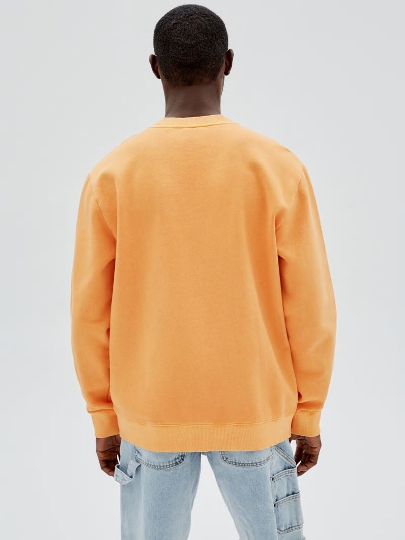 Guess GUESS Originals Logo Crewneck Pullover - Orange Candy Multi Guess GUESS Originals Logo Crewneck Pullover - Orange Candy Multi