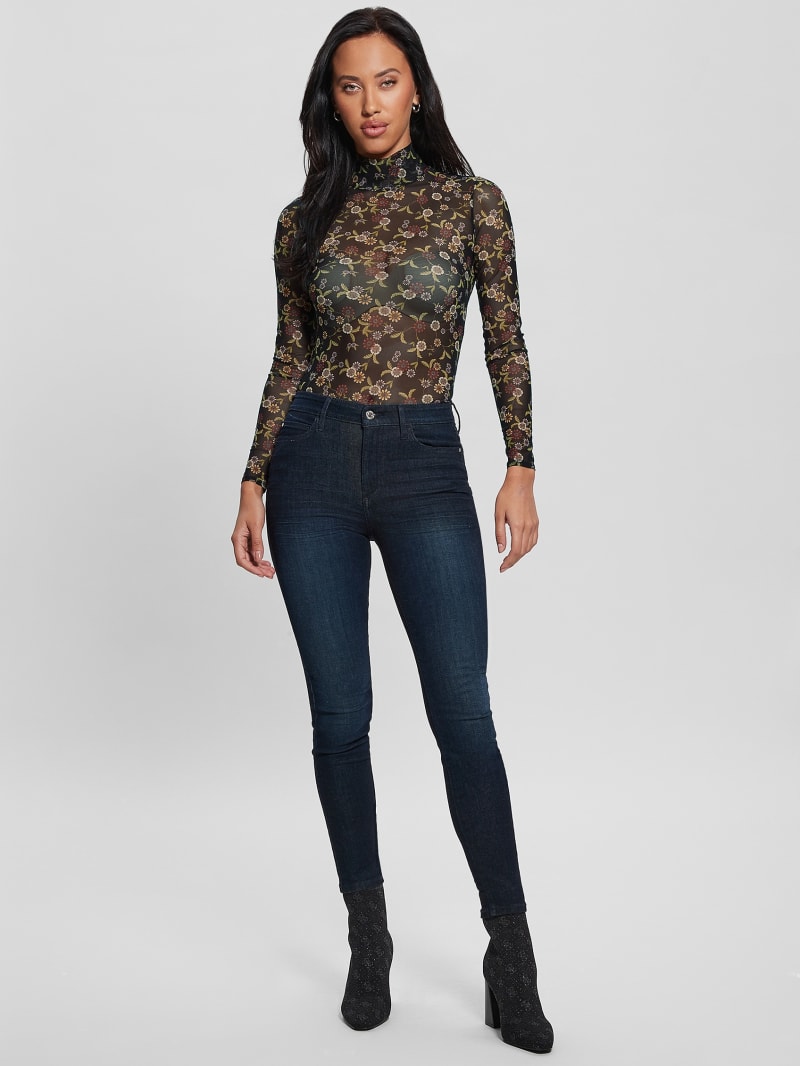 Guess Eco Kamaria Printed Top - Night Blooms Print Guess Eco Kamaria Printed Top - Night Blooms Print